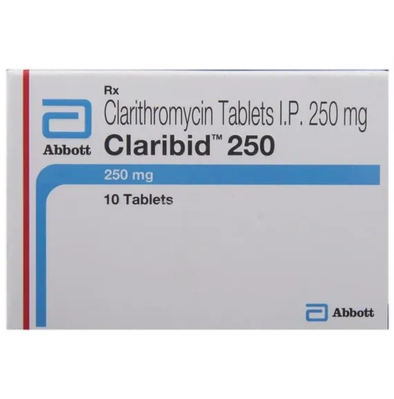 claribid 250mg tablet 10's